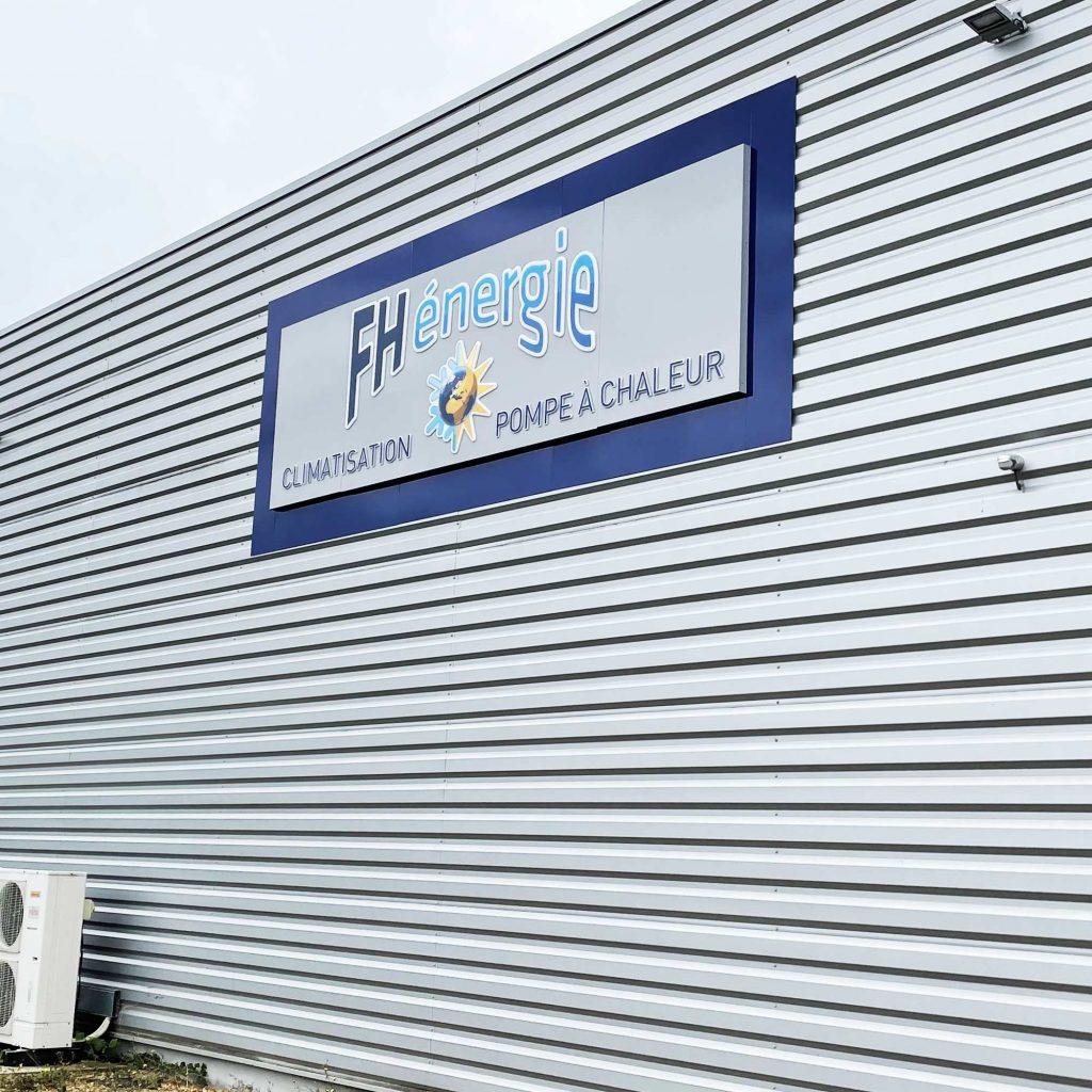 Enseigne FH Energie latérale