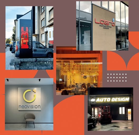 Nos créations d'enseigne